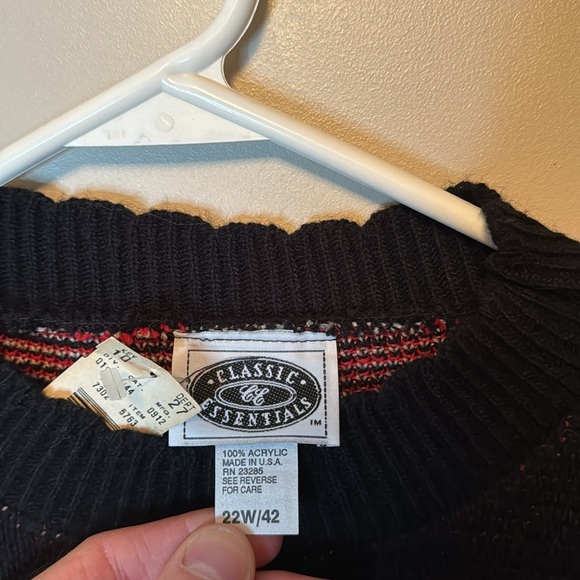 Vintage 80s Adele Knit Teddy Bear All Over Print Oversized Sweater Unisex XL - Picture 5 of 6